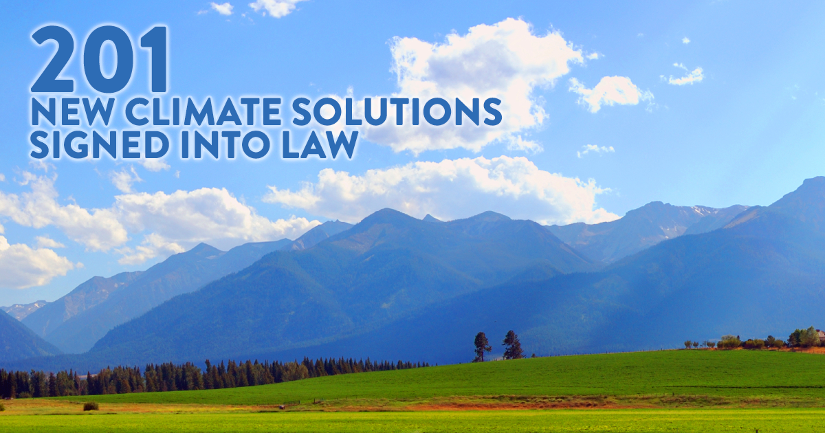 201 new climate solutions signed into law!